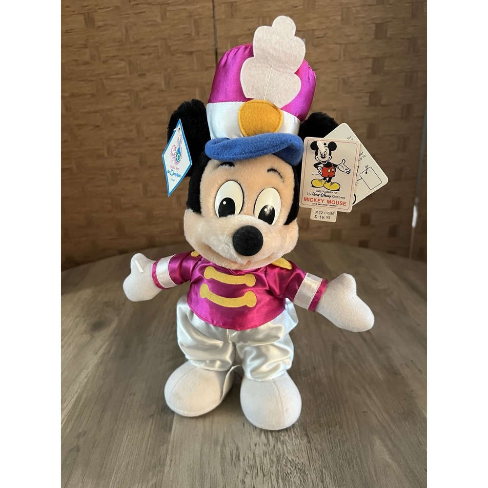 Vtg Walt Disney Disneyland 20th Anniversary Plush Mickey Mouse Band Leader NWT‎
